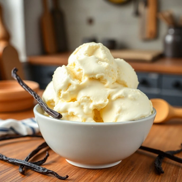 Helado de Vainilla Artesanal