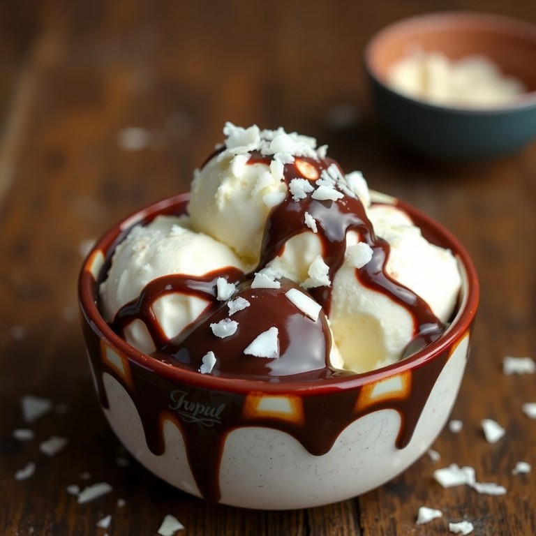 Helado de Coco y Chocolate