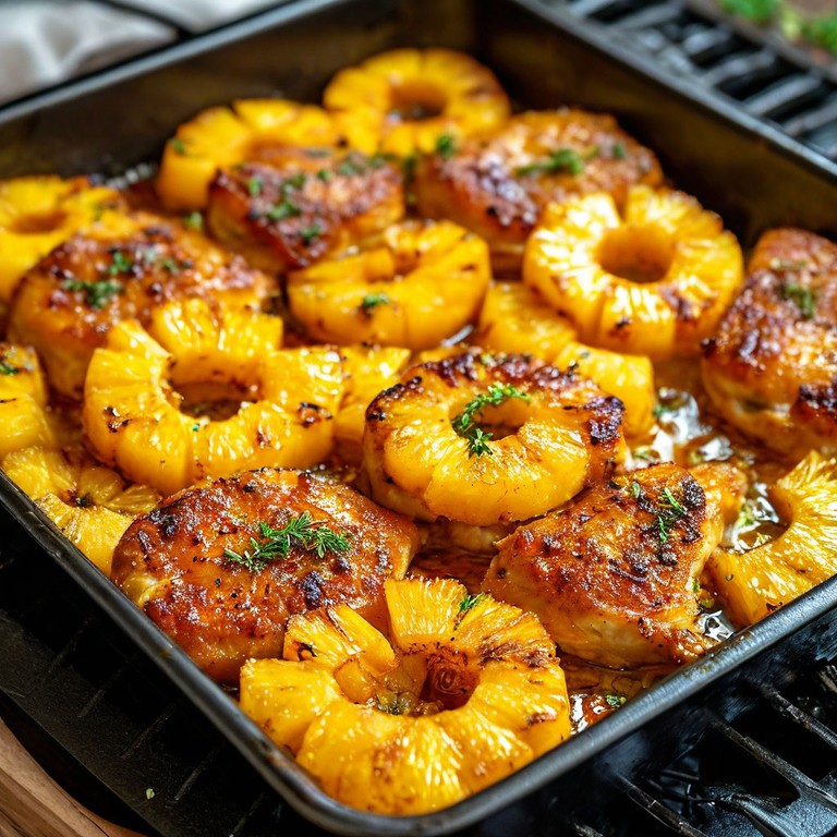 6. Курица с ананасами в духовке