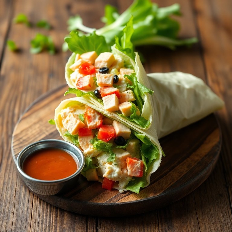 Wraps de Surimi et Poulet Crémeux