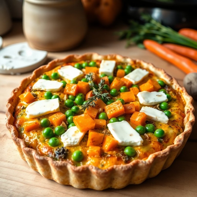 Quiche Printanière aux Légumes