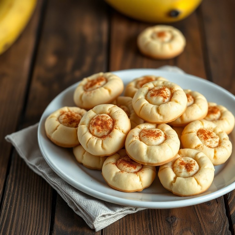 Biscoitos Recheados de Banana e Açúcar