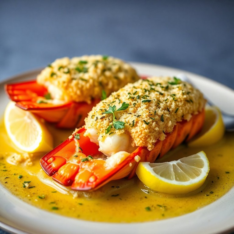 Homard Gratiné au Beurre d'Ail