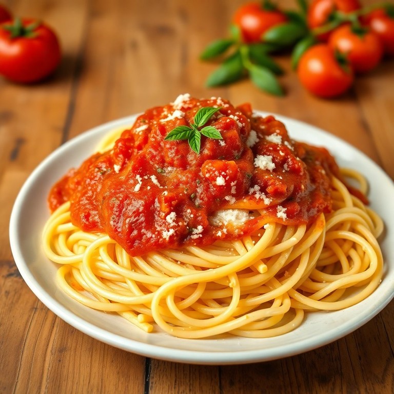 Spaghetti à la Sauce Tomate Maison