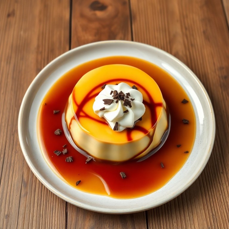 Flan de Vainilla y Chocolate