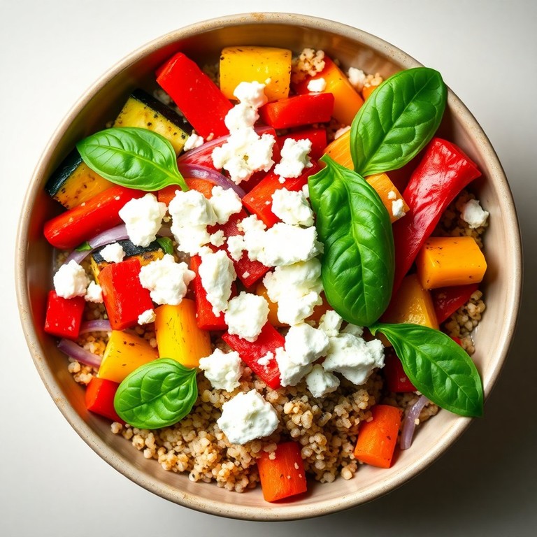 Bowl Équilibré aux Légumes Rôtis et Feta