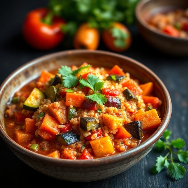 Ragoût Épicé de Quinoa et Légumes de Saison