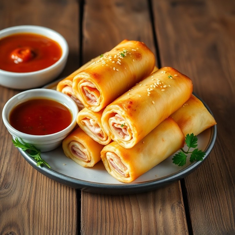 Rollitos de Jamón y Queso al Horno