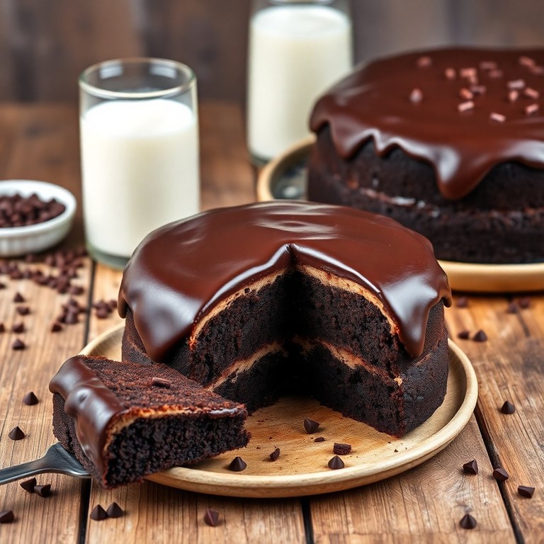 Bolo de Nescau Cremoso com Cobertura de Chocolate