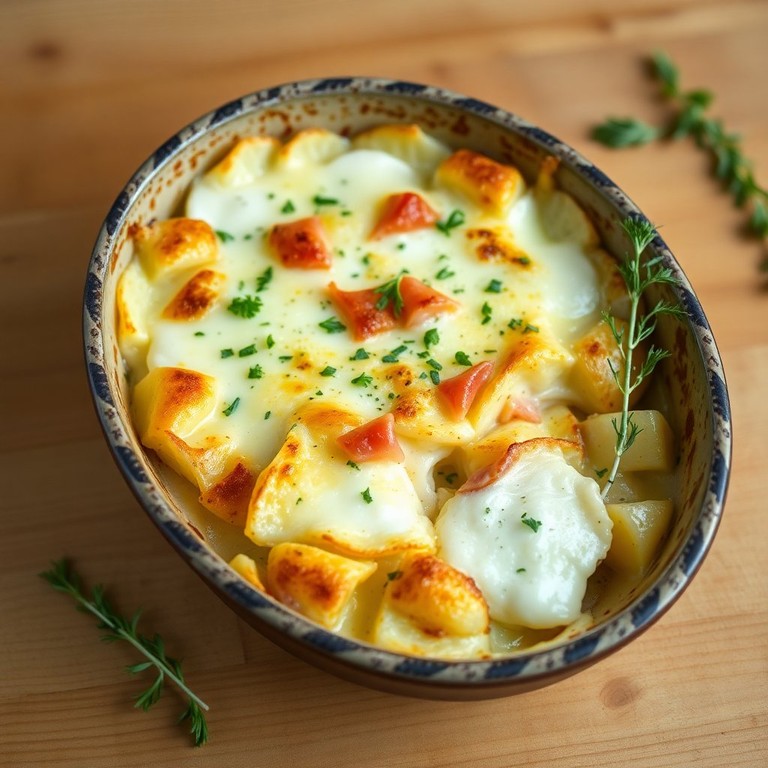 Gratinado de Batata com Queijo Gorgonzola