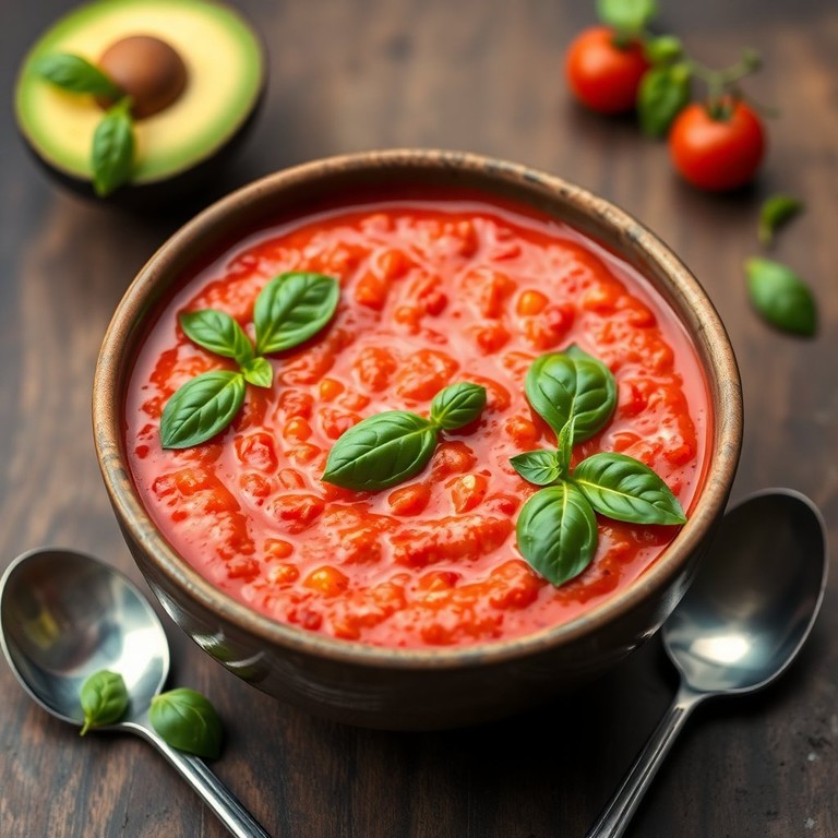 Gazpacho de Tomate y Aguacate Andino
