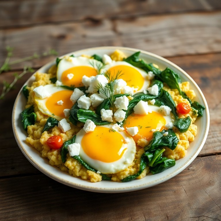 Eierspeise mit Spinat und Feta – Ein proteinreicher Start in den Tag