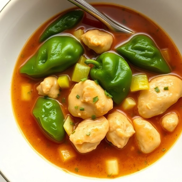 Guiso de Pollo con Poblano y Apio