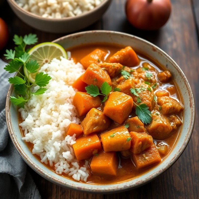 Frango Guisado com Cebola e Cenoura