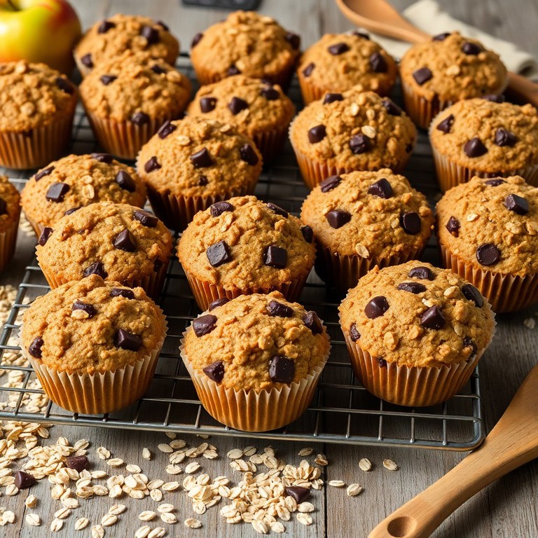 Muffins Avoine, Pomme et Chocolat