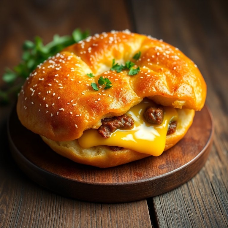 Bolinho de Carne Moída com Queijo