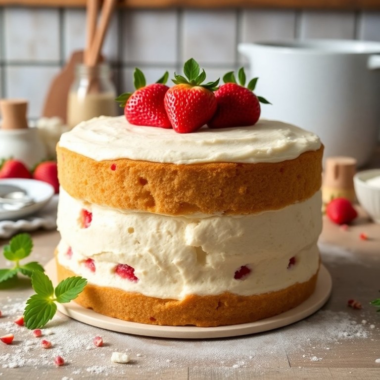 Bolo de Morango Sem Glúten
