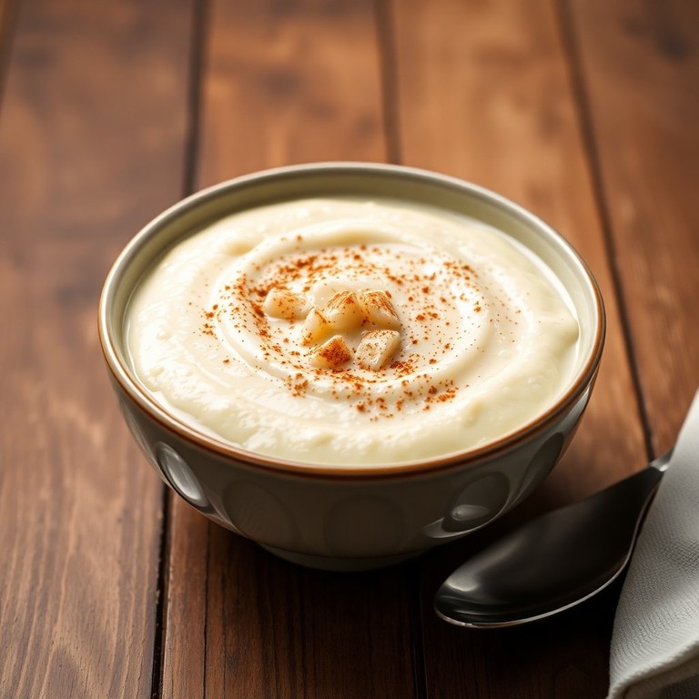 Cremiger Zuckerreis-Pudding mit Vanille