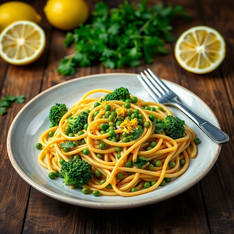 Pasta Integrale con Lenticchie e Broccoli al Limone