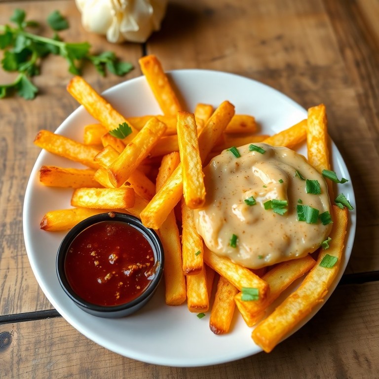 Frites à la Sauce Soja et Ail