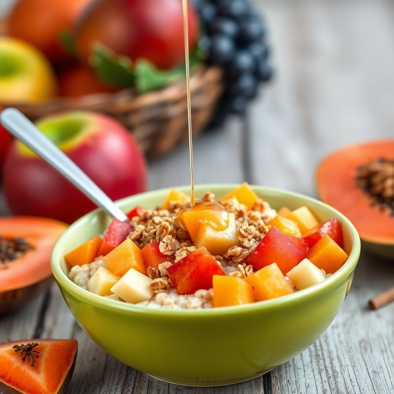 Tazón Energético de Avena y Frutas