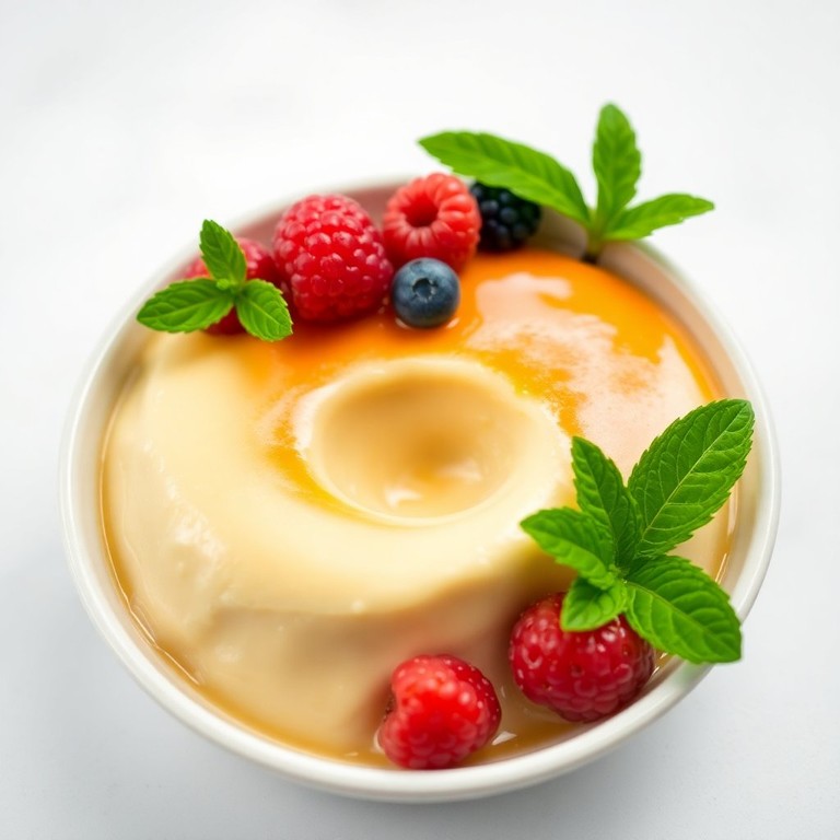 Pudim de Amido de Milho com Creme de Leite Vegano