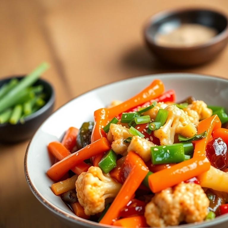 Stir-Fried Rainbow Veggies with Savory Soy Sauce