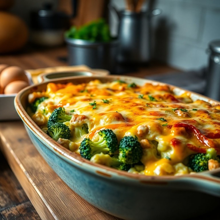 Romige Broccolischotel met Goudse Kaas