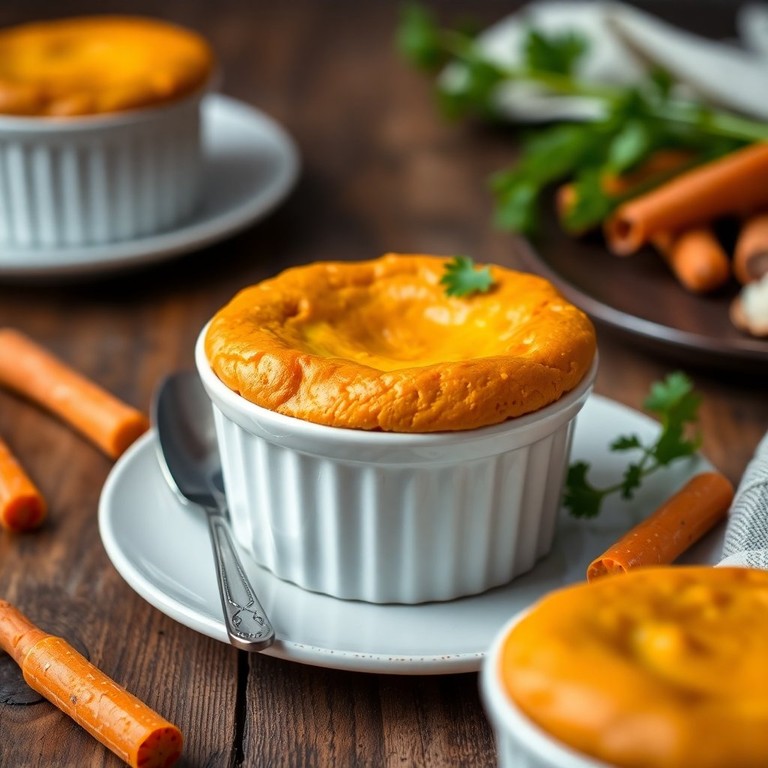 Suflê de Batata Doce e Cenoura