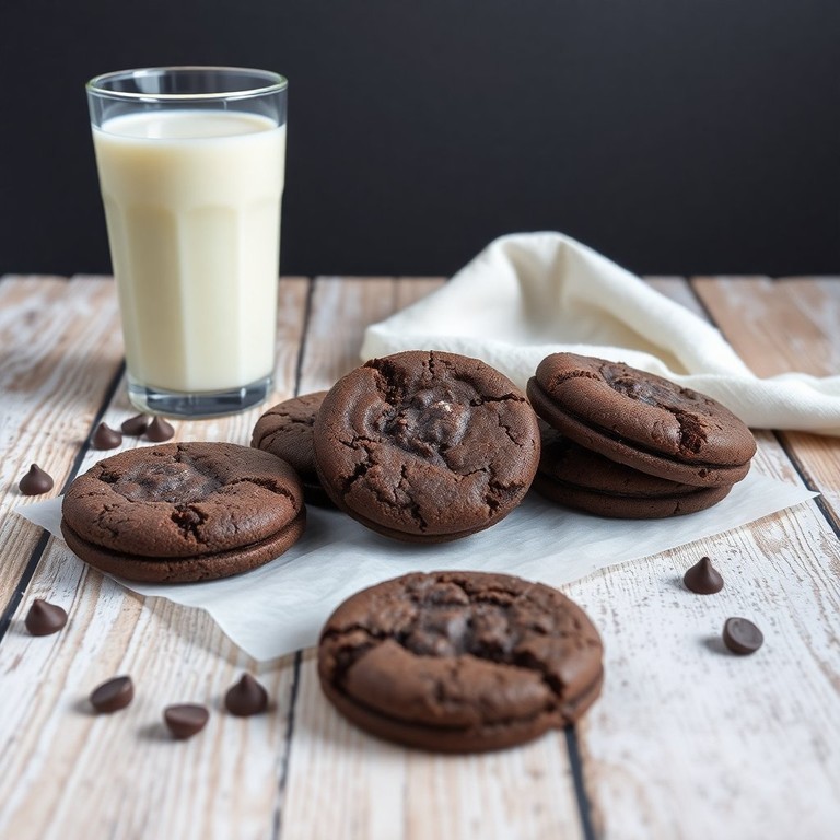 Biscoitos de Chocolate Sem Recheio