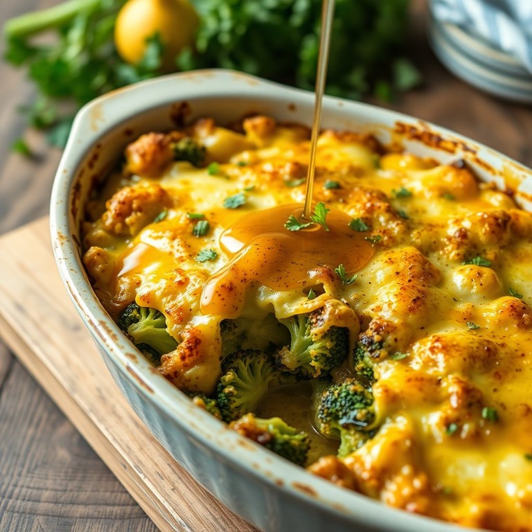 Gratin de Brocolis au Miel et Gruyère