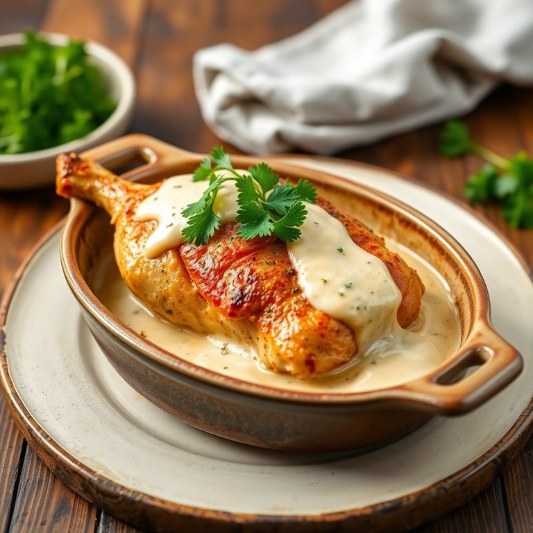 Frango Cremoso ao Forno com Molho de Creme de Leite