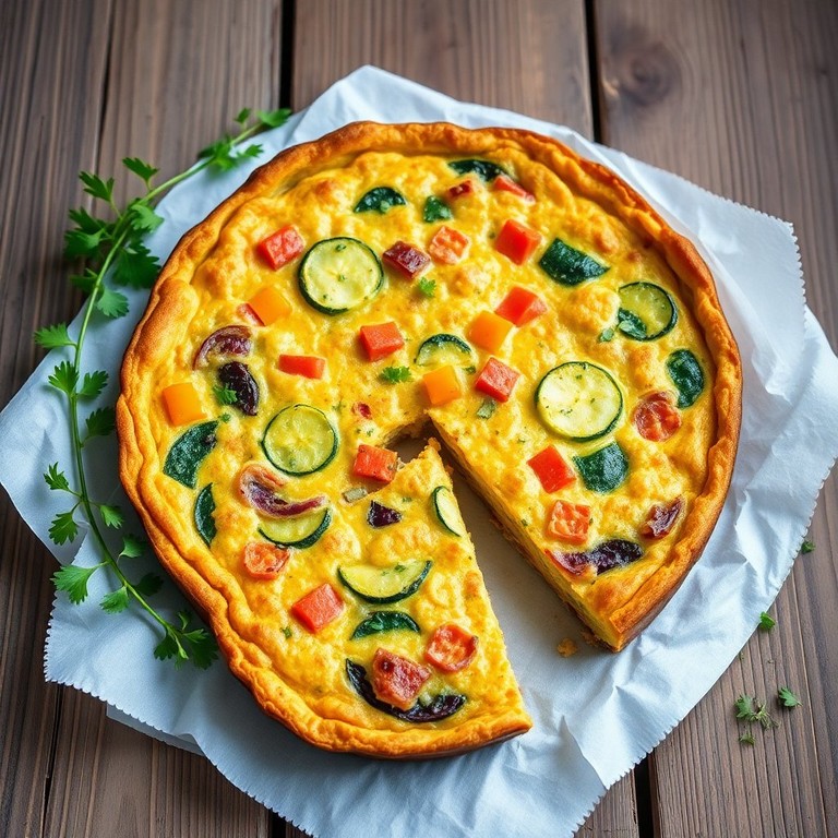 Groentenfrittata met Courgette en Ui