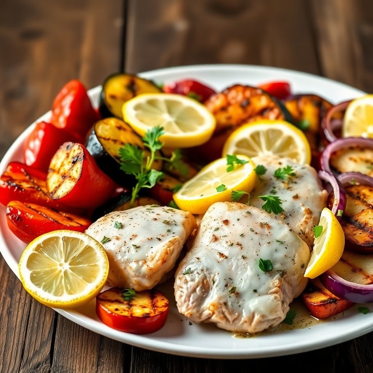 Pollo al Limone con Verdure Grigliate