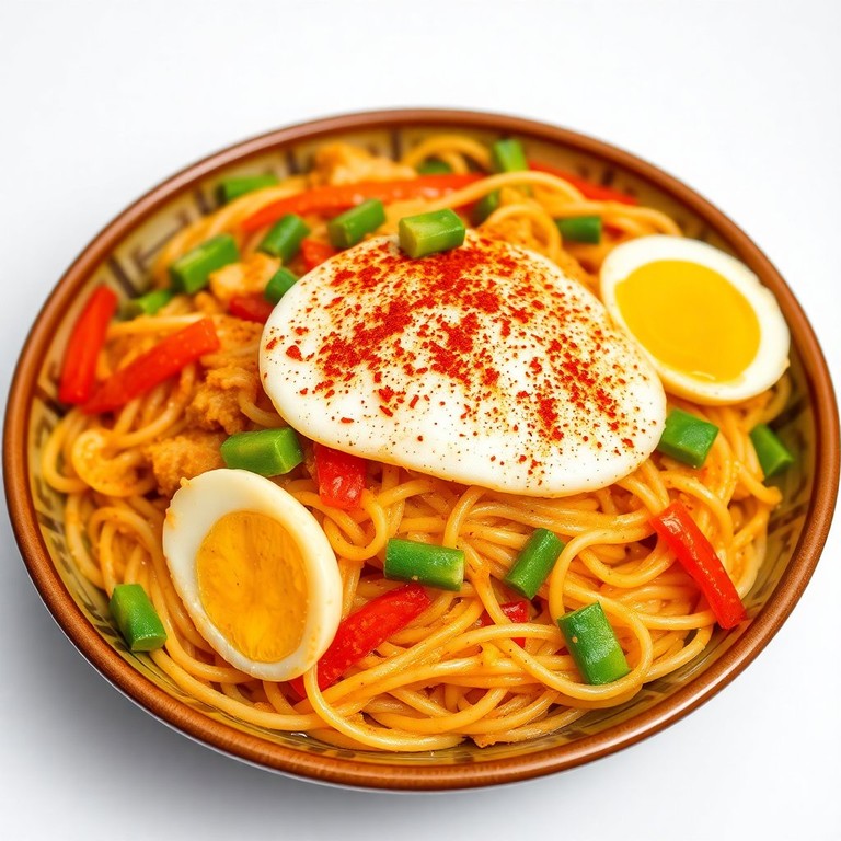 Chili Egg Noodles Stir-fry