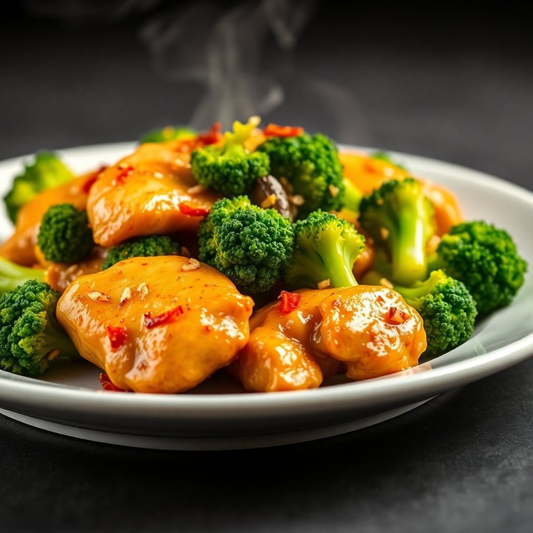 Würzige Hühnerbrust mit Brokkoli und Ingwer