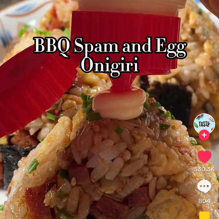 Part 34 BBQ spam and egg onigiri