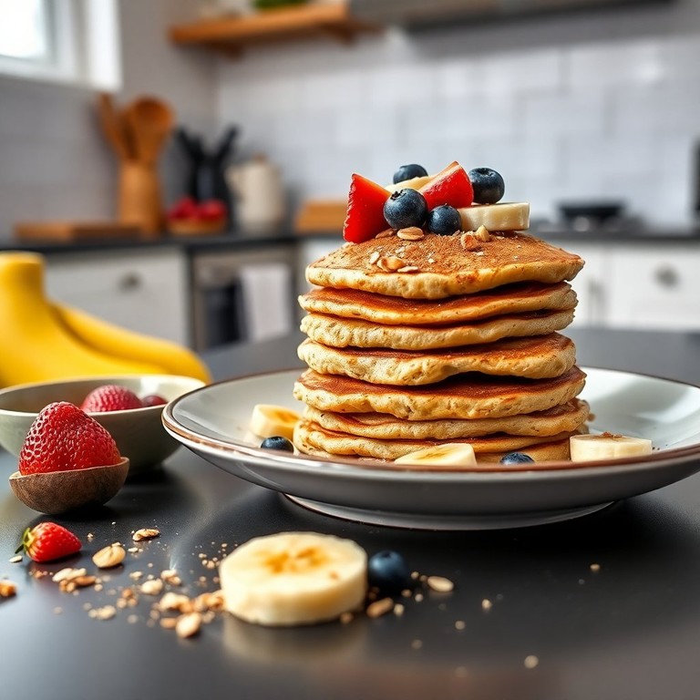 Panqueca Fit de Banana e Aveia com Canela