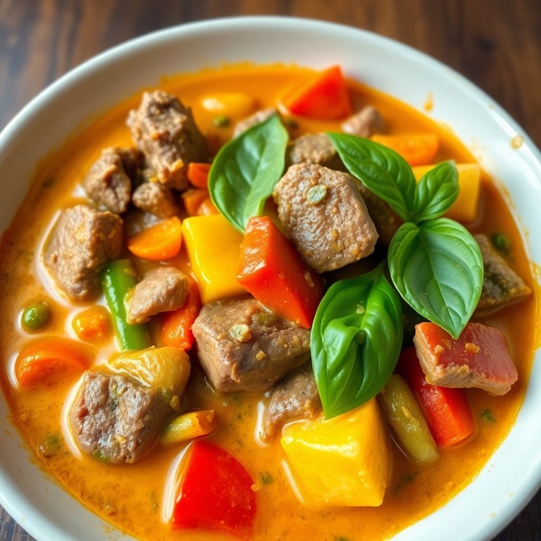 Rindfleisch Panaeng-Curry mit Gemüse