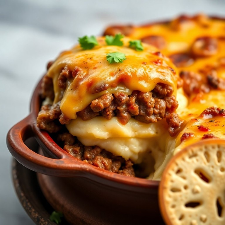 Escondidinho de Carne Moída com Purê de Batata