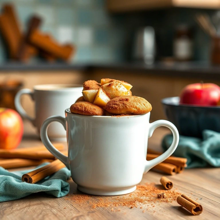 Mugcake de Manzana y Canela