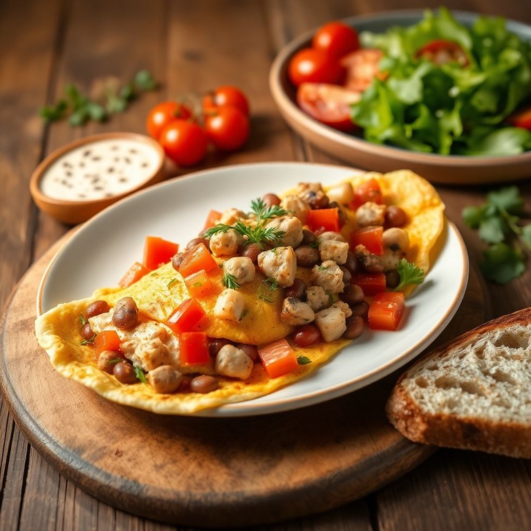 Omelette Méditerranéenne au Thon et Tomates Fraîches