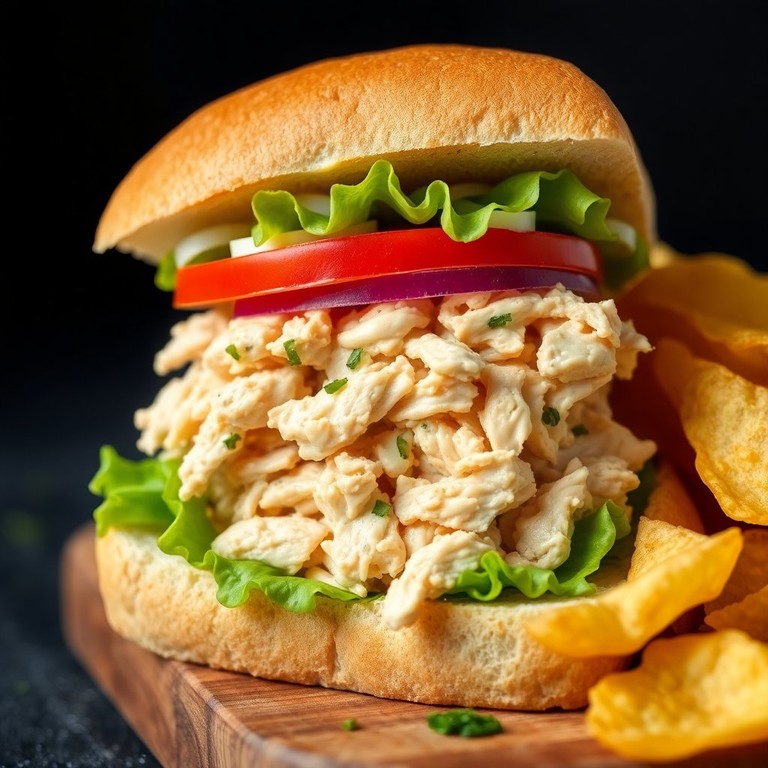 Sándwich de Pollo con Salsa de Mayonesa