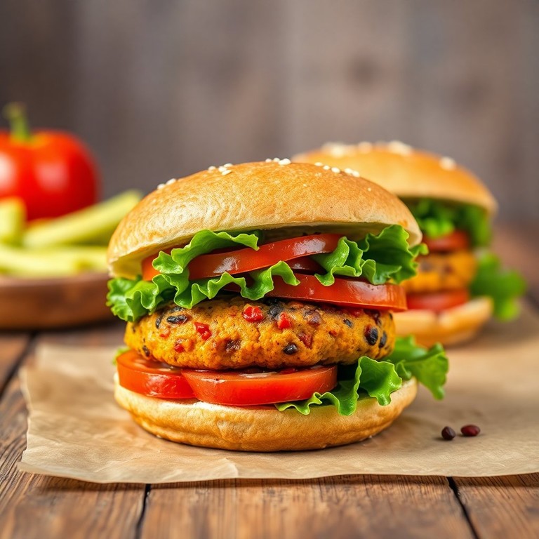 Hamburguesas de Calabaza y Lentejas Rojas