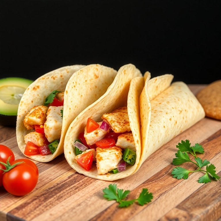 Romige Taco Kipwraps met Maïs en Verse Groenten
