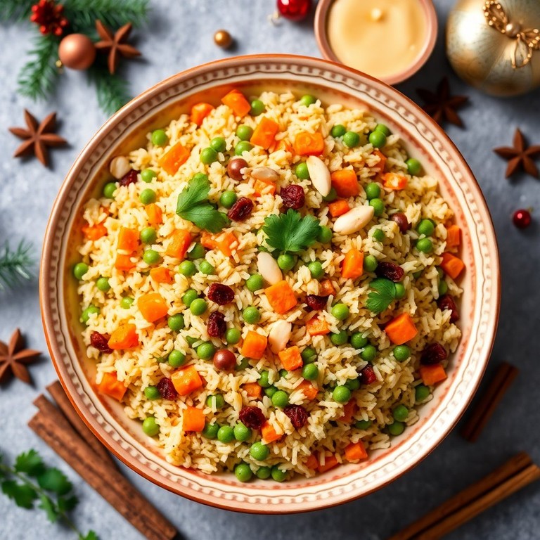 Pulao de Noël aux Épices Festives
