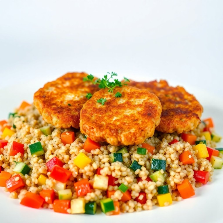 Knusprige Putenschnitzel auf Quinoa-Bett