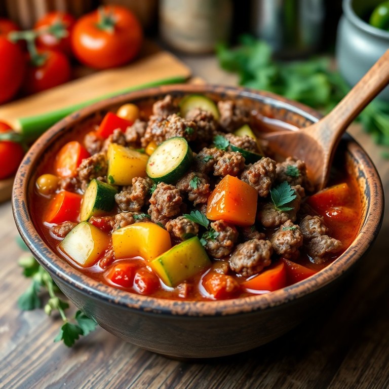 Keto-Hackfleischtopf mit Zucchini - Mr. Cook