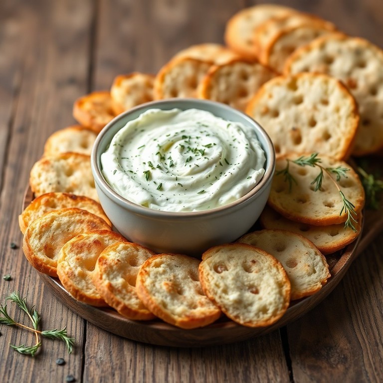 Pasta Cremosa de Queijo com Alho e Ervas