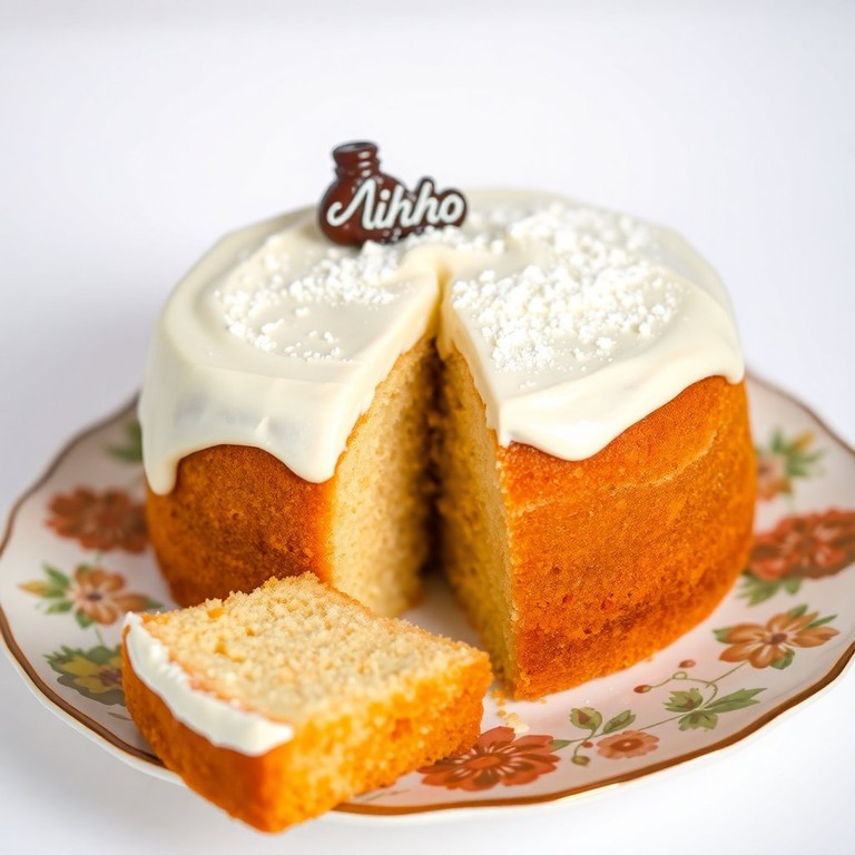 Bolo de Leite Ninho Cremoso com Cobertura Irresistível